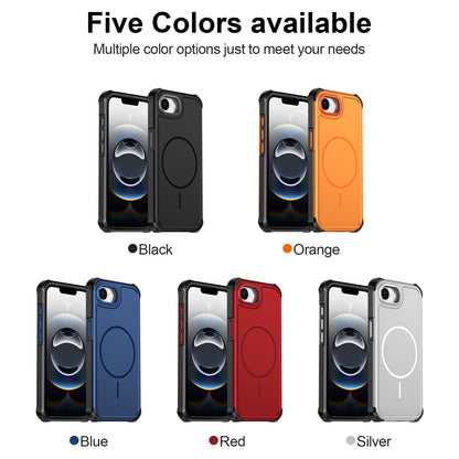 For iPhone 16e / iPhone 17e Magnetic Case Shockproof TPU PC Protective Cover