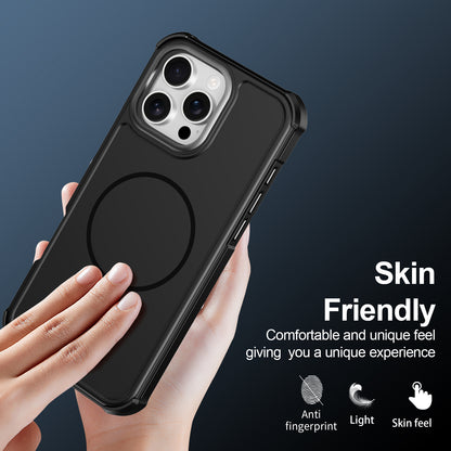 For iPhone 16 Pro Max Magnetic Case Shockproof TPU PC Protective Cover