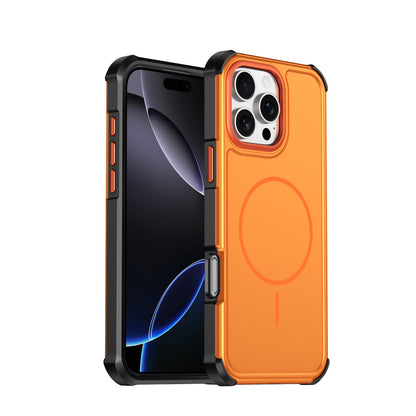 For iPhone 16 Pro Max Magnetic Case Shockproof TPU PC Protective Cover