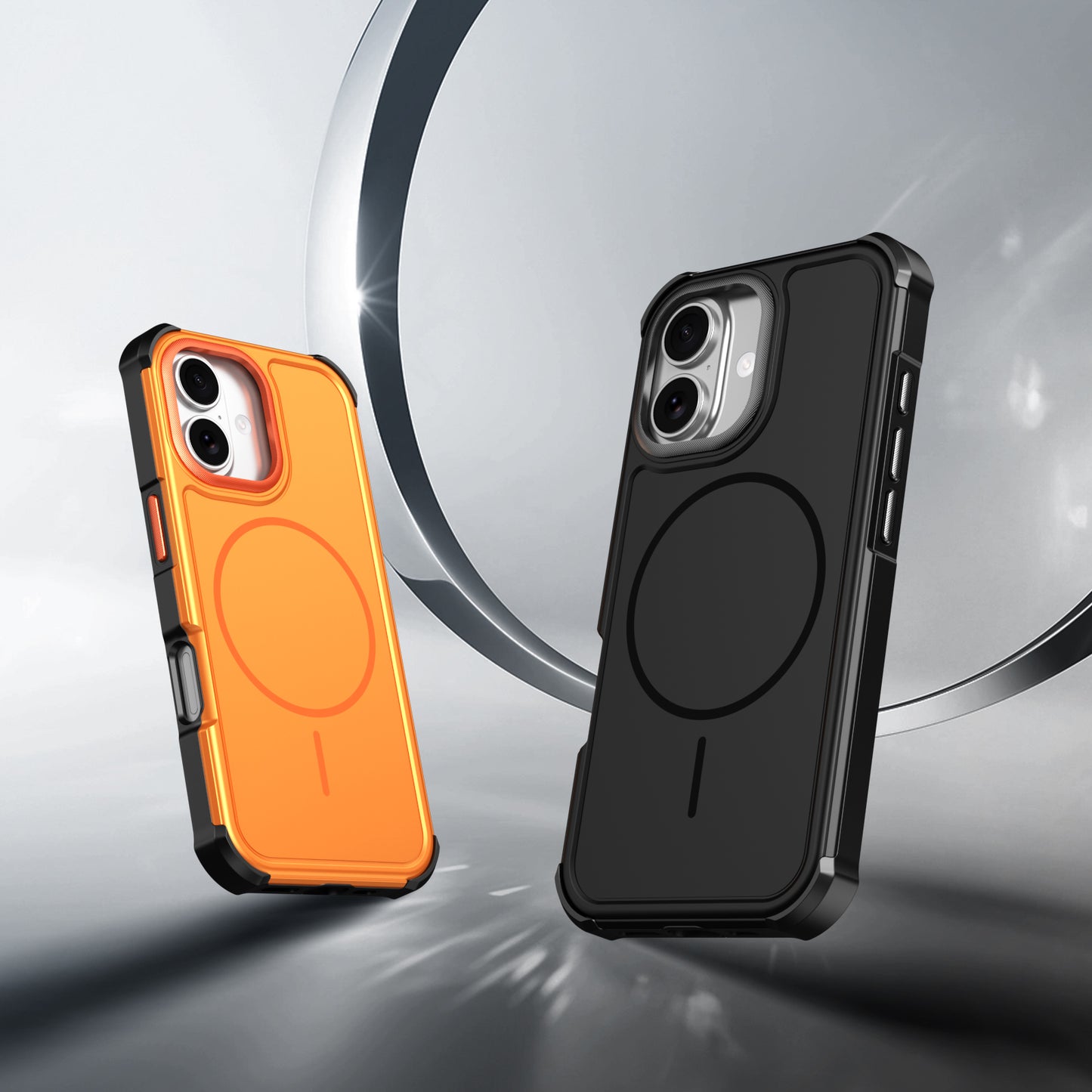 For iPhone 17 Magnetic Case Shockproof TPU PC Protective Cover