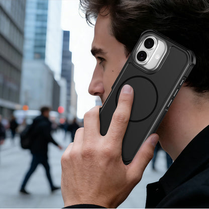 For iPhone 17 Magnetic Case Shockproof TPU PC Protective Cover