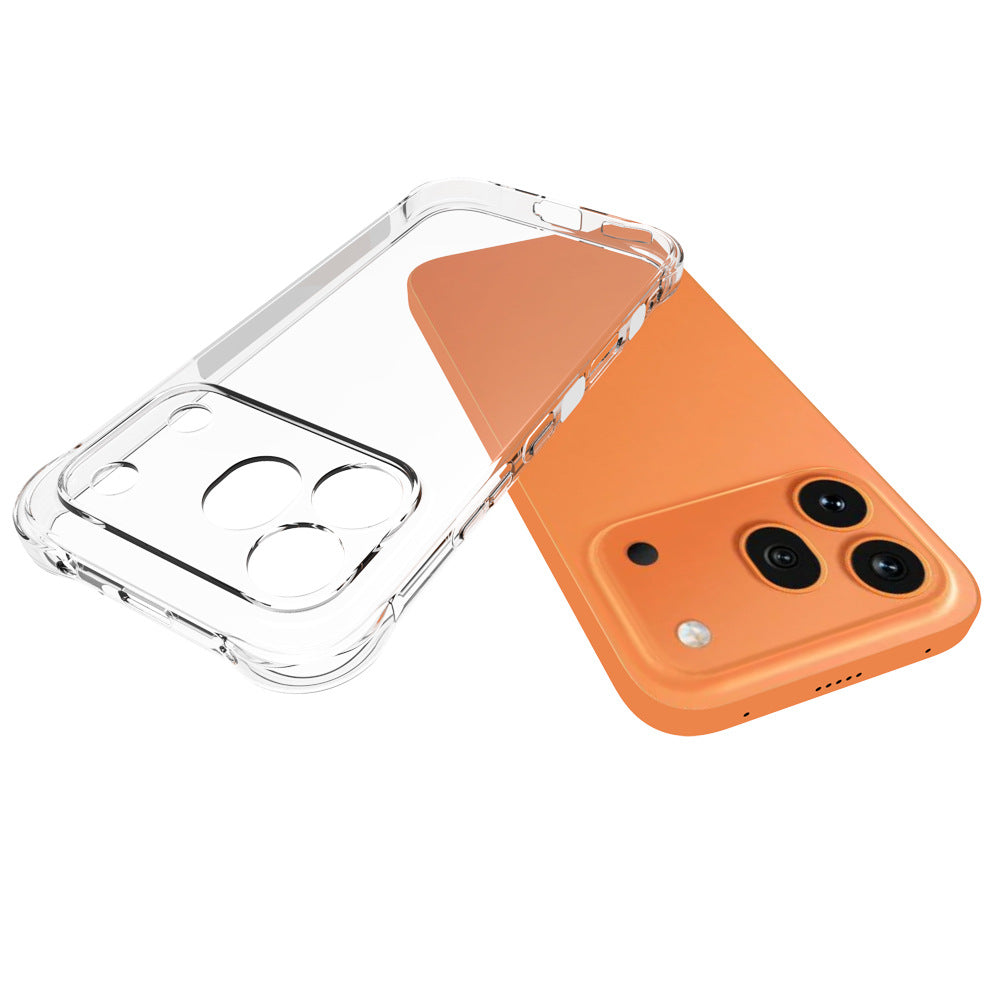 WANLONFENG For Honor 600 Pro 5G WL Series Case 2.0mm TPU Phone Cover with Tempered Glass Film