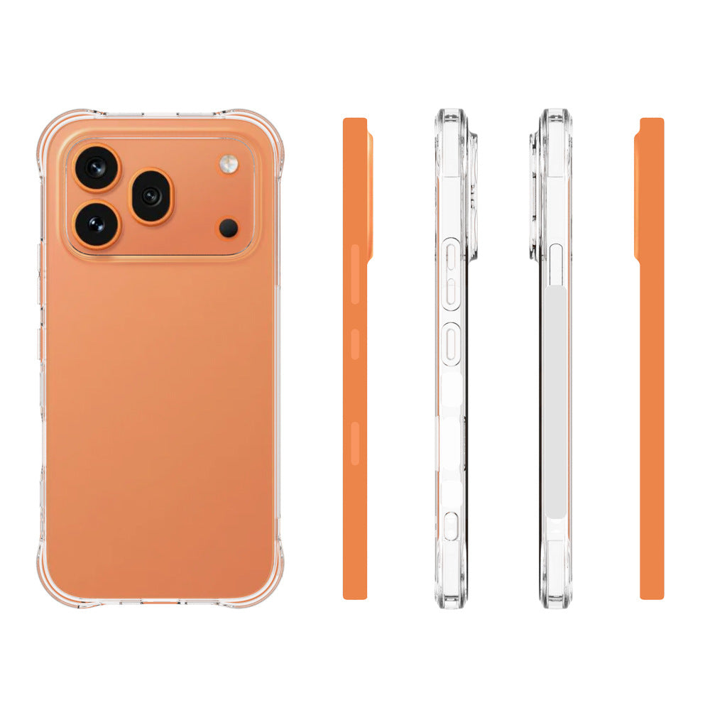 WANLONFENG For Honor 600 Pro 5G WL Series Case 2.0mm TPU Phone Cover with Tempered Glass Film