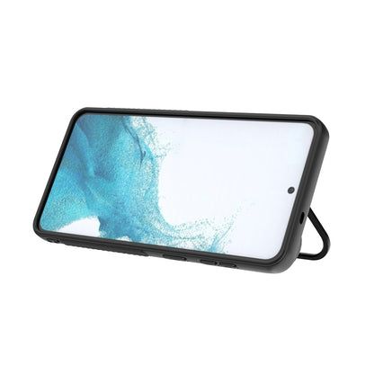 For Samsung Galaxy S26+ Magnetic Case PC Kickstand Ripple Texture TPU Phone Cover