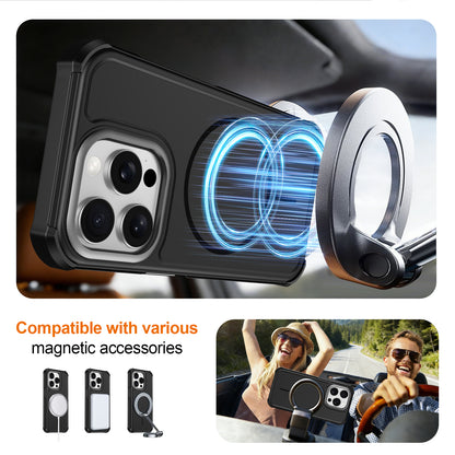 For iPhone 15 Pro Magnetic Case Shockproof TPU PC Protective Cover