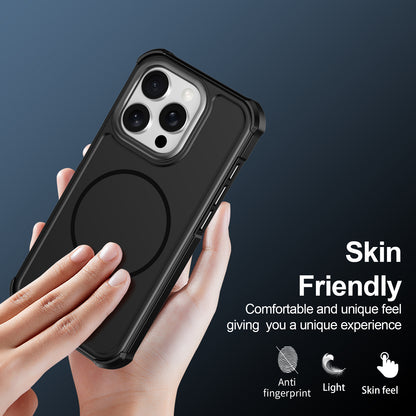 For iPhone 15 Pro Magnetic Case Shockproof TPU PC Protective Cover