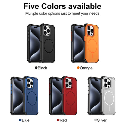 For iPhone 15 Pro Magnetic Case Shockproof TPU PC Protective Cover