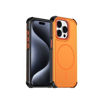 For iPhone 15 Pro Magnetic Case Shockproof TPU PC Protective Cover