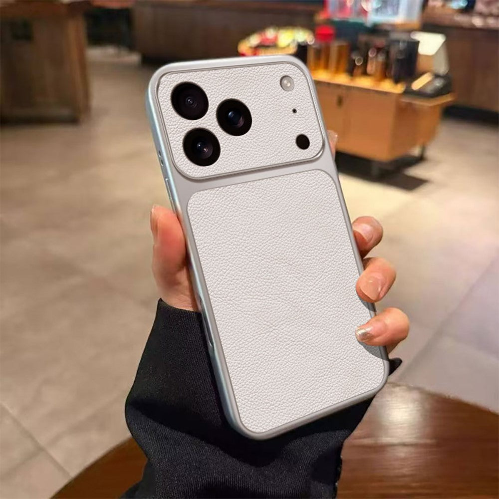 For iPhone 17 Pro Case PU Leather Texture Shockproof TPU Protective Phone Cover