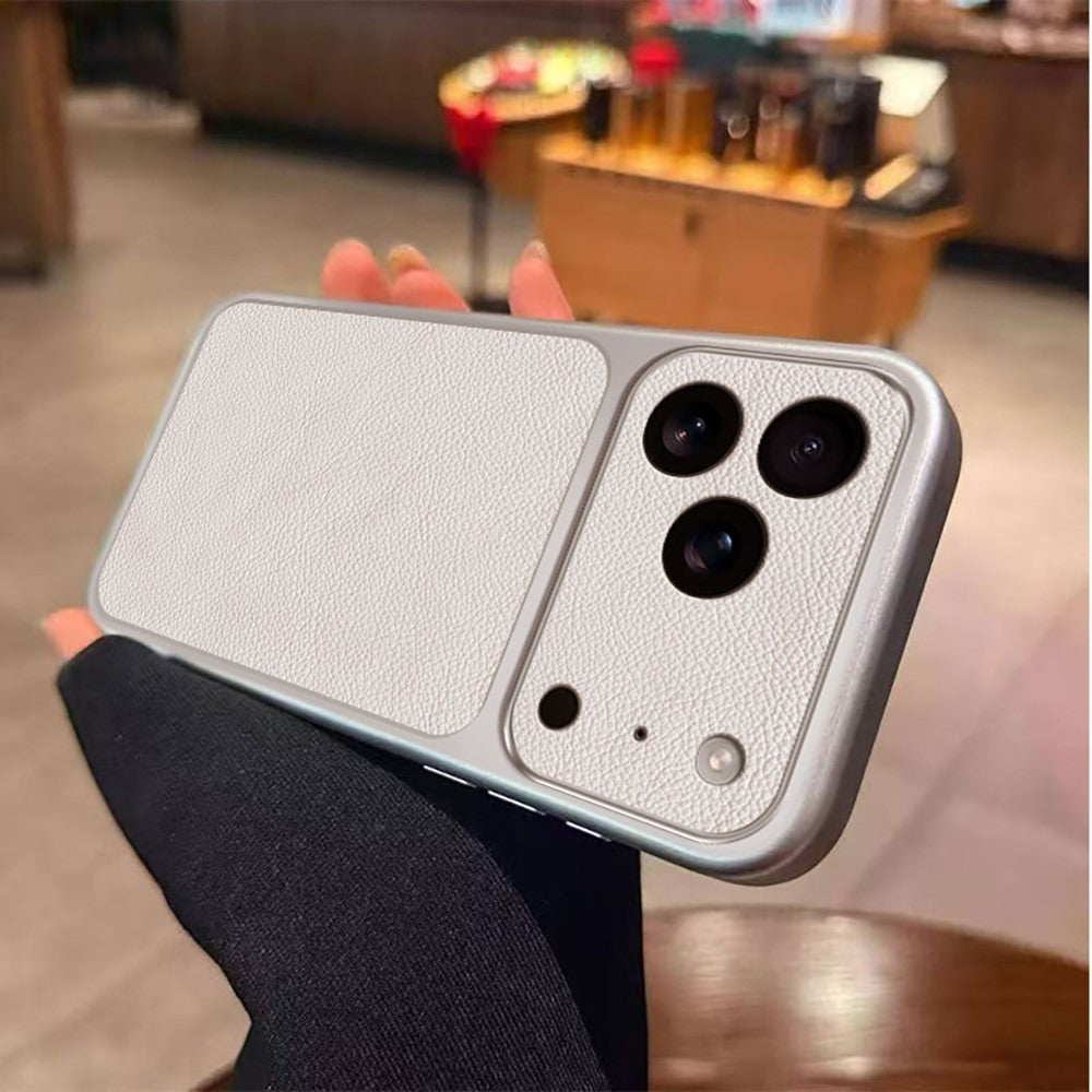 For iPhone 17 Pro Case PU Leather Texture Shockproof TPU Protective Phone Cover