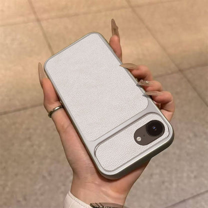 For iPhone 17e / 16e Case PU Leather Texture Shockproof TPU Protective Phone Cover
