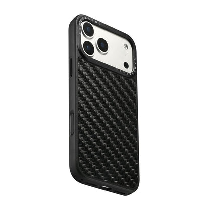 DENIOR A26 For iPhone 17 Pro Max Magnetic Case Woven Texture Genuine Cow Leather Coated TPU PC Phone Cover