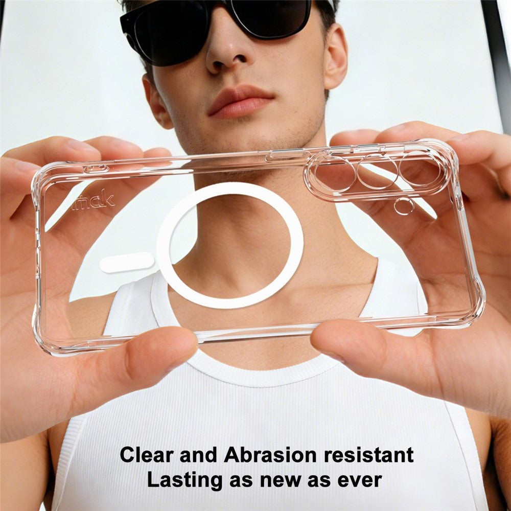 IMAK for Samsung Galaxy S26+ Magnetic Case Airbag Shockproof Protection TPU Phone Cover