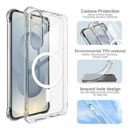 IMAK for Samsung Galaxy S26+ Magnetic Case Airbag Shockproof Protection TPU Phone Cover
