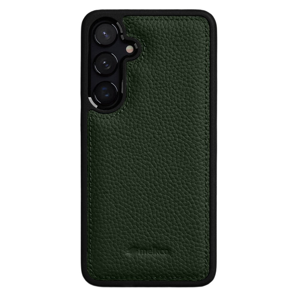 MELKCO For Samsung Galaxy S26+ Cow Leather Coated PC Phone Cover