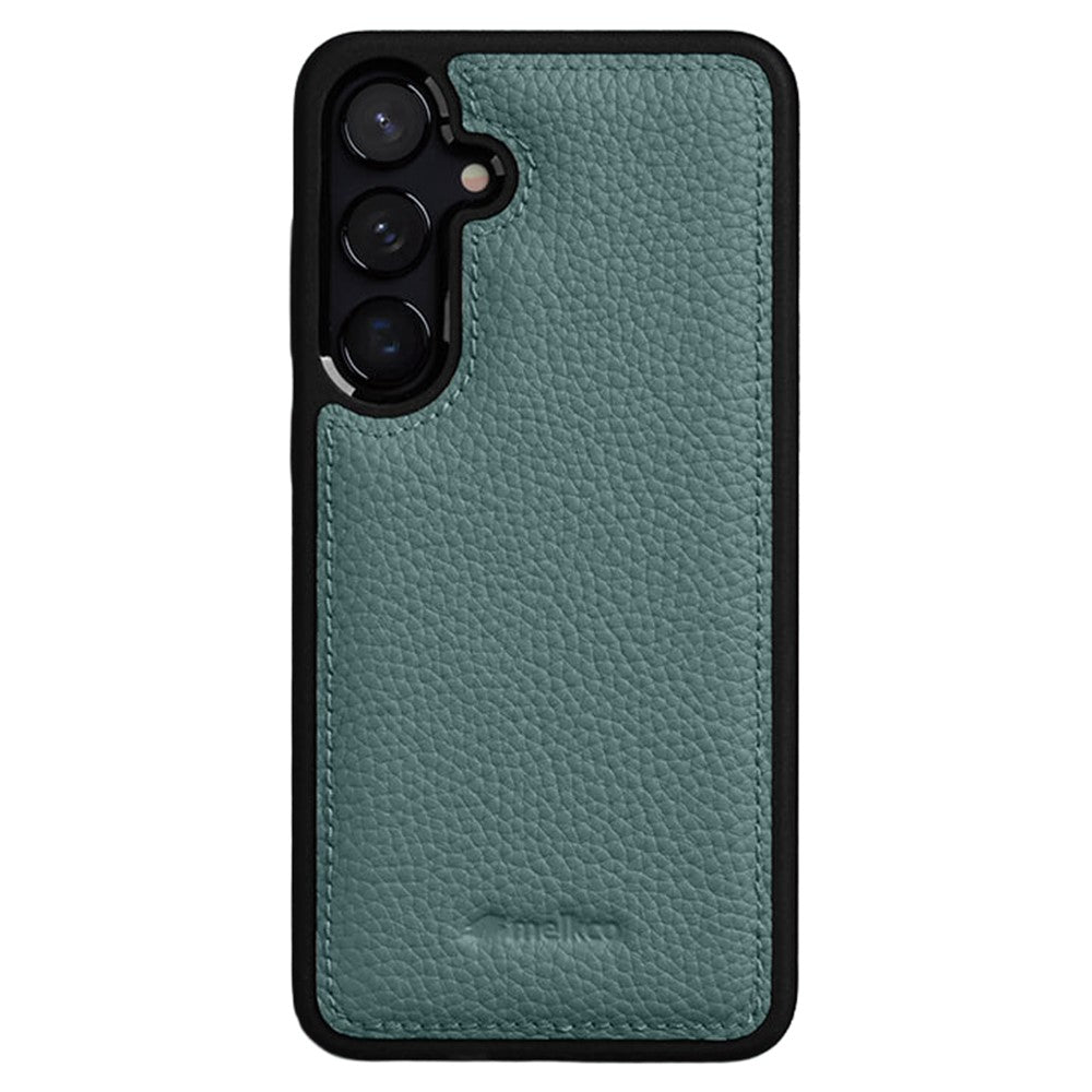 MELKCO For Samsung Galaxy S26+ Cow Leather Coated PC Phone Cover