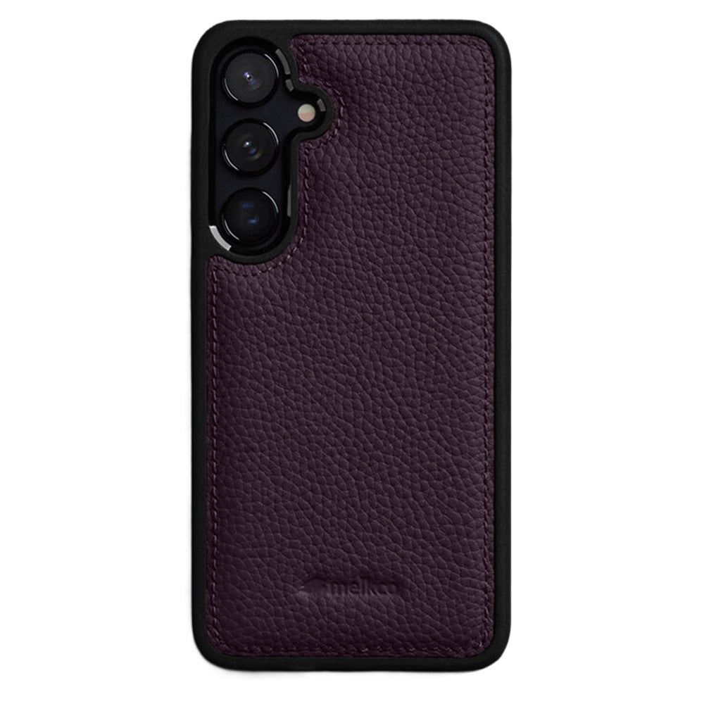 MELKCO For Samsung Galaxy S26+ Cow Leather Coated PC Phone Cover