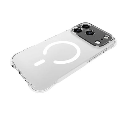 WANLONFENG for iPhone 17 Pro  TM1 Series 2.0mm Magnetic Case Clear TPU Phone Back Cover