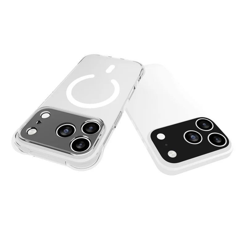 WANLONFENG for iPhone 17 Pro  TM1 Series 2.0mm Magnetic Case Clear TPU Phone Back Cover