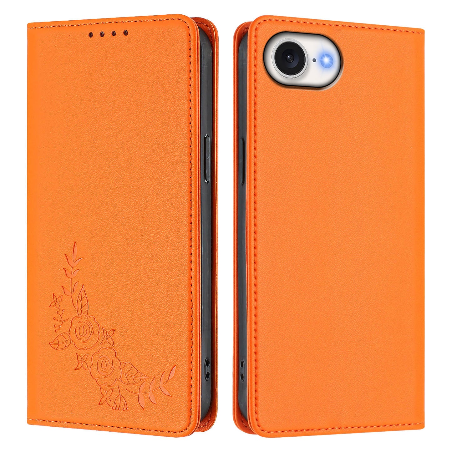 For iPhone 16e / iPhone 17e Wallet Stand Case Peony Flower Pattern TPU PU Leather Flip Cover
