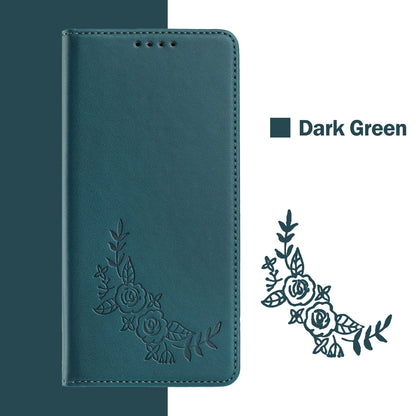 For iPhone 17 Pro Max Wallet Stand Case Peony Flower Pattern TPU PU Leather Flip Cover