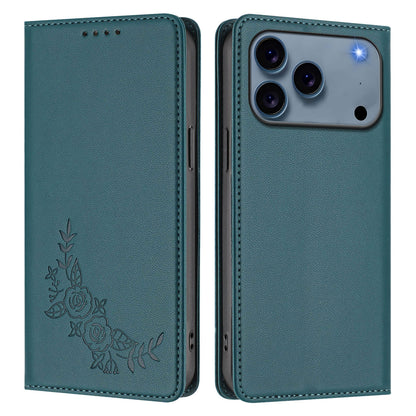 For iPhone 17 Pro Max Wallet Stand Case Peony Flower Pattern TPU PU Leather Flip Cover