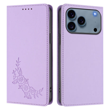 For iPhone 17 Pro Max Wallet Stand Case Peony Flower Pattern TPU PU Leather Flip Cover