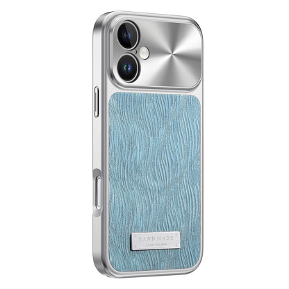 For iPhone 16 Magnetic Case Flowing Water Ripple TPU+PC Shockproof Phone Cover Compatible With Magsafe