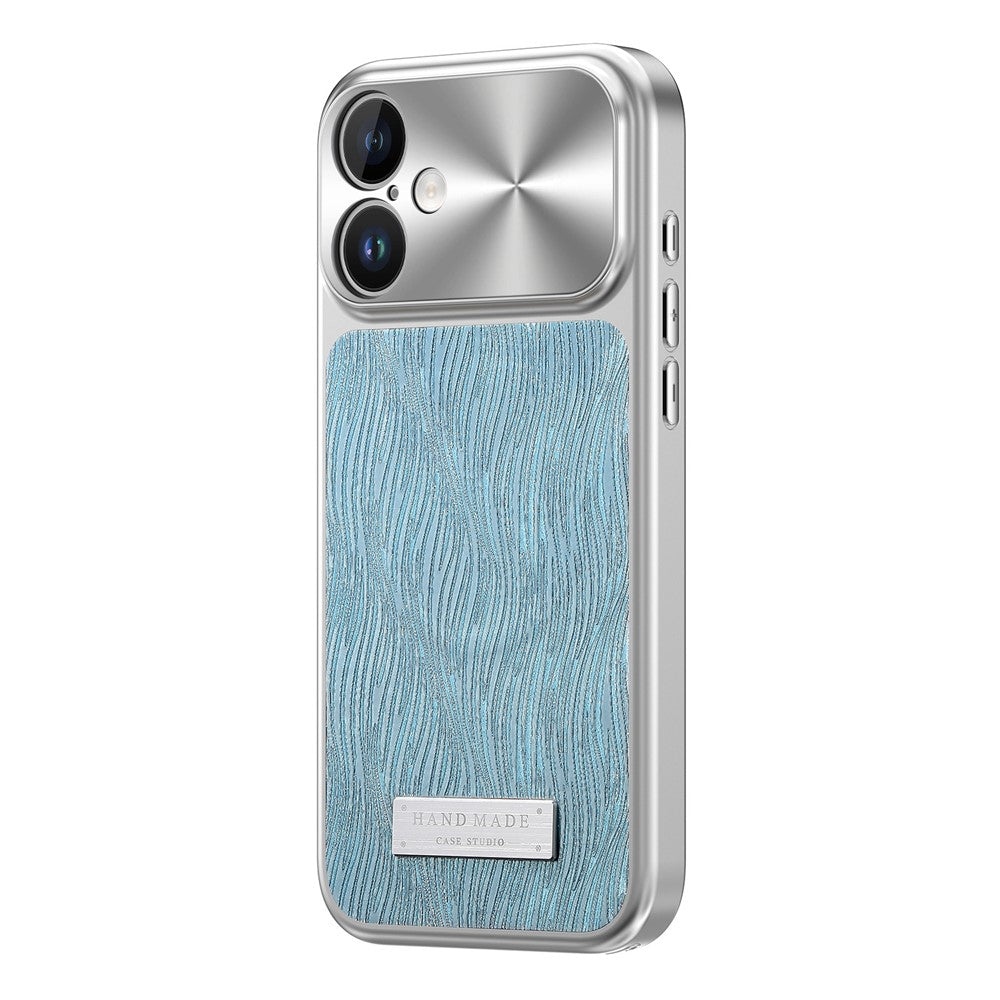 For iPhone 16 Magnetic Case Flowing Water Ripple TPU+PC Shockproof Phone Cover Compatible With Magsafe