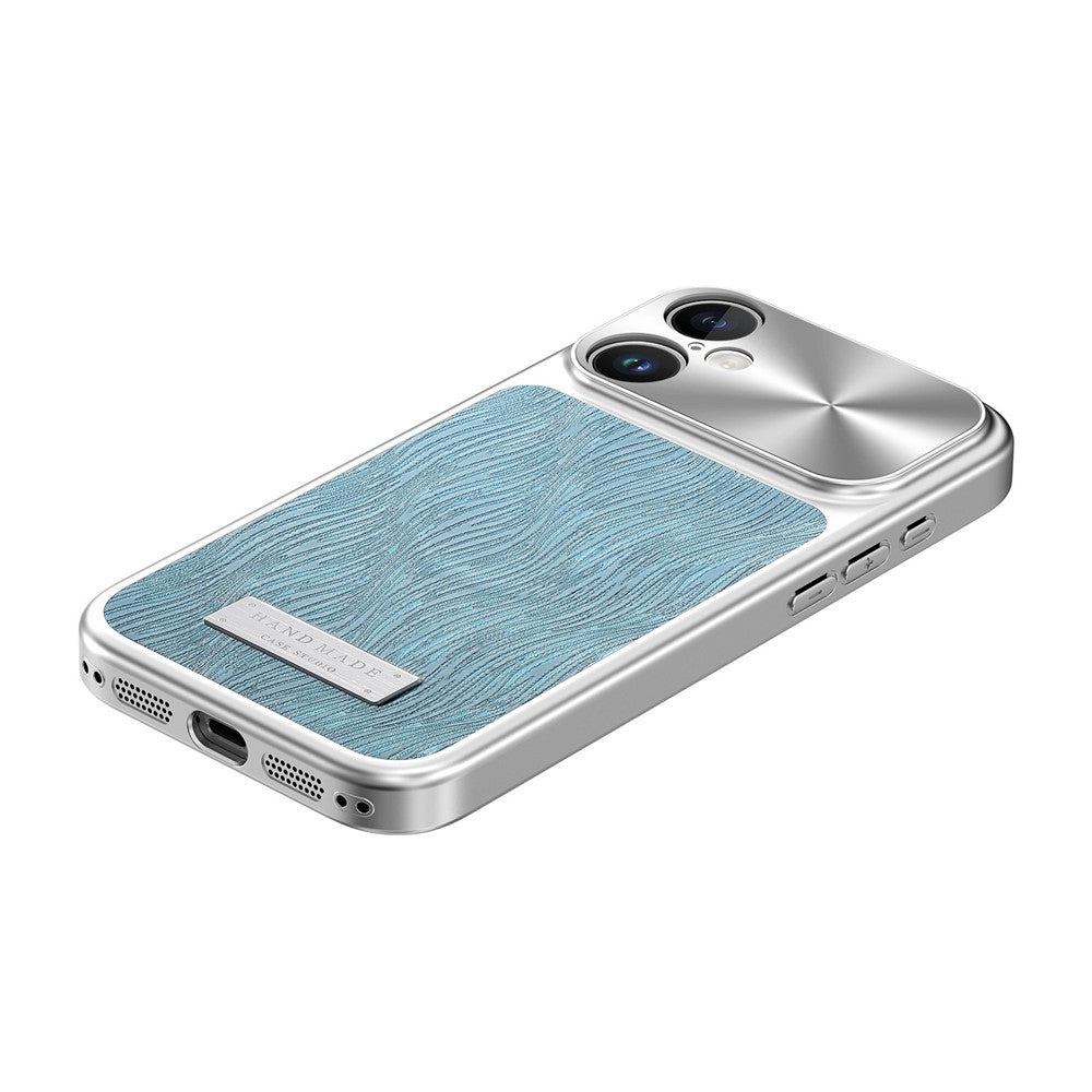 For iPhone 16 Magnetic Case Flowing Water Ripple TPU+PC Shockproof Phone Cover Compatible With Magsafe