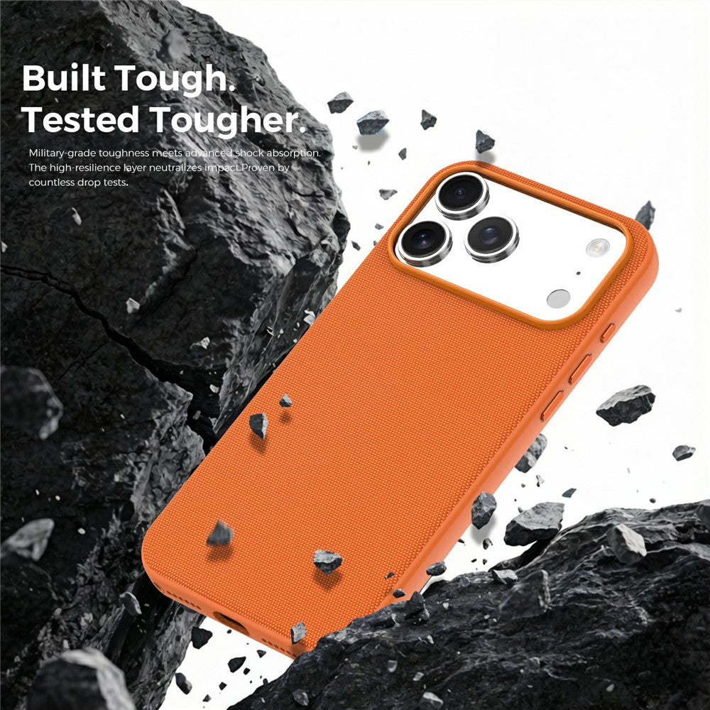For iPhone 17 Pro Max Magnetic Case Compatible with MagSafe Tech Fabric TPU Shockproof Cover