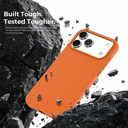 For iPhone 17 Pro Max Magnetic Case Compatible with MagSafe Tech Fabric TPU Shockproof Cover