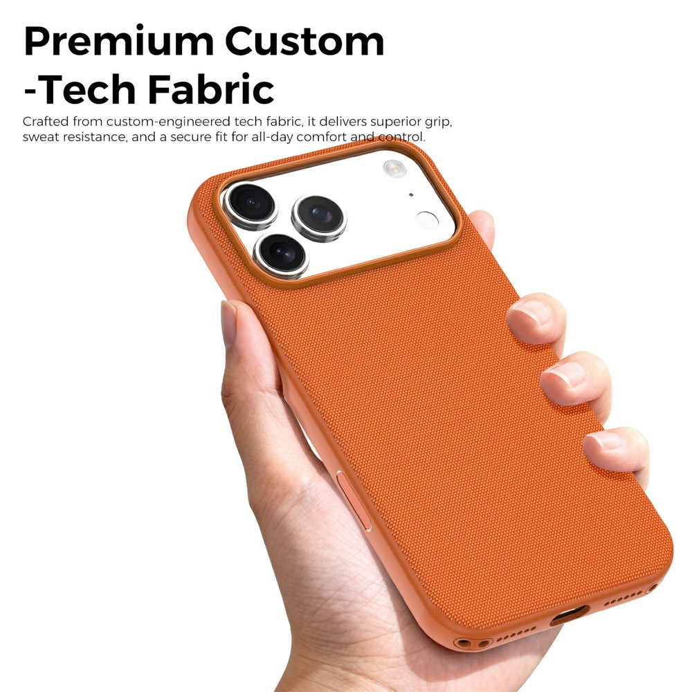 For iPhone 17 Pro Max Magnetic Case Compatible with MagSafe Tech Fabric TPU Shockproof Cover