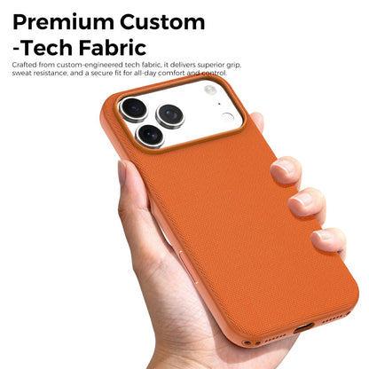 For iPhone 17 Pro Max Magnetic Case Compatible with MagSafe Tech Fabric TPU Shockproof Cover