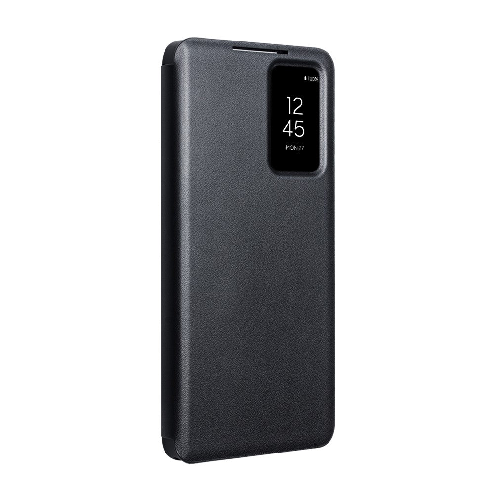 QIALINO For Samsung Galaxy S26+ Case View Window Genuine Cow Leather Flip Phone Cover (APP Version)