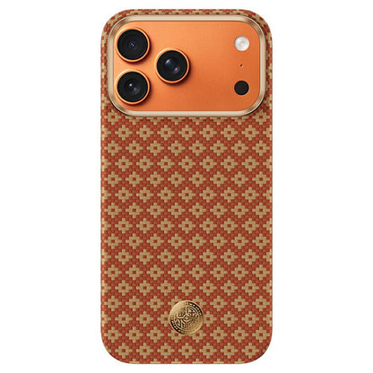 BENKS For iPhone 17 Pro Max Magnetic Case Aramid Fiber Phone Cover with Cultural Gold Emblem