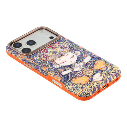 JAUCASE for iPhone 17 Pro Max Magnetic Case Glitter Buddha Pattern Shockproof TPU PC Cover