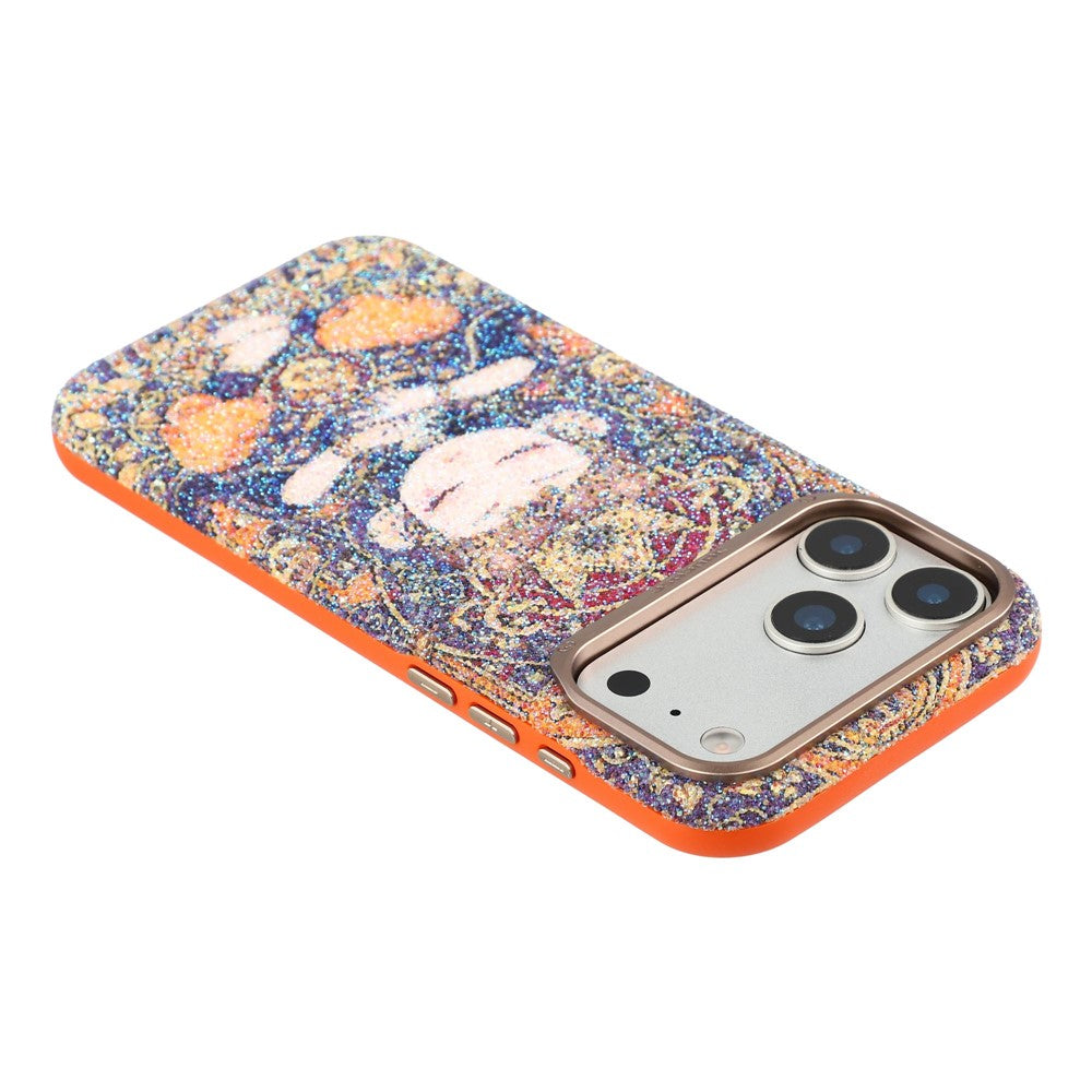 JAUCASE for iPhone 17 Pro Max Magnetic Case Glitter Buddha Pattern Shockproof TPU PC Cover