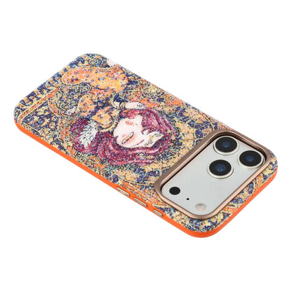 JAUCASE for iPhone 17 Pro Magnetic Case Glitter Queen Pattern Shockproof TPU PC Cover