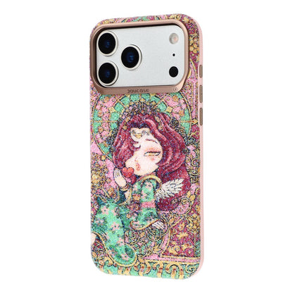 JAUCASE for iPhone 17 Pro Magnetic Case Glitter Queen Pattern Shockproof TPU PC Cover