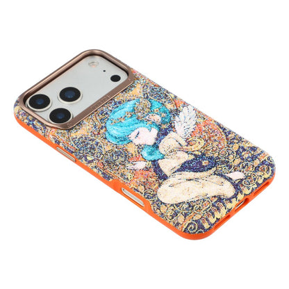 JAUCASE for iPhone 17 Pro Max Magnetic Case Glitter Angel Pattern Shockproof TPU PC Cover