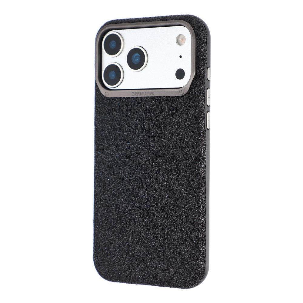 JAUCASE for iPhone 17 Pro Max Magnetic Case Glitter Caviar Craft Finish Shockproof TPU PC Cover