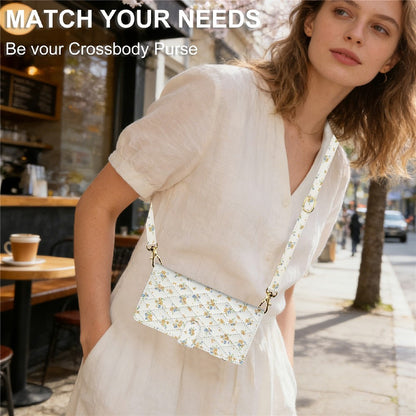 For iPhone 17 Pro Leather Case with Wrist Strap  /  Shoulder Strap Rhombic Floral Pattern Zipper Wallet Phone Cover