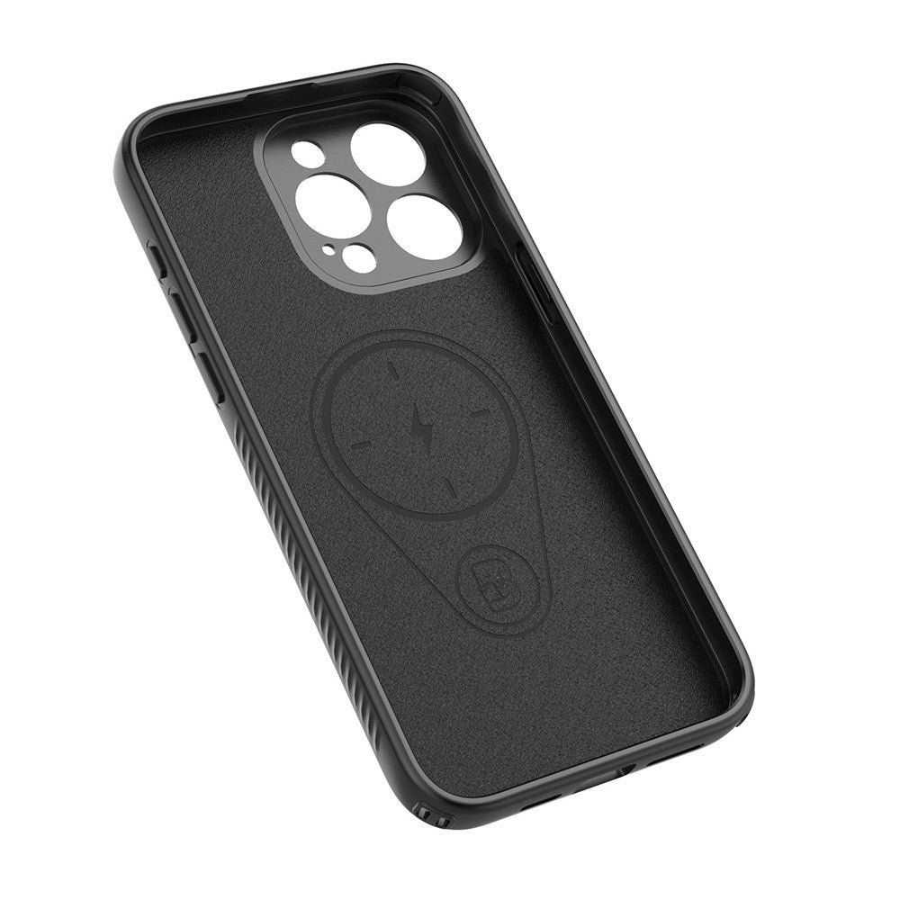 For iPhone 15 Pro Max Magnetic Case Rotating Kickstand TPU PC Phone Cover