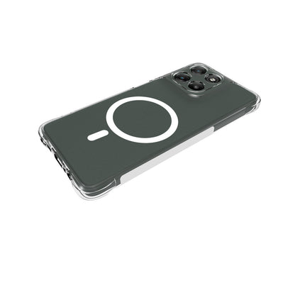 WANLONFENG for Motorola Moto G67 Power 5G  WL1 Series 2.0mm Magnetic Case Clear TPU Phone Back Cover with 2Pcs Screen Films