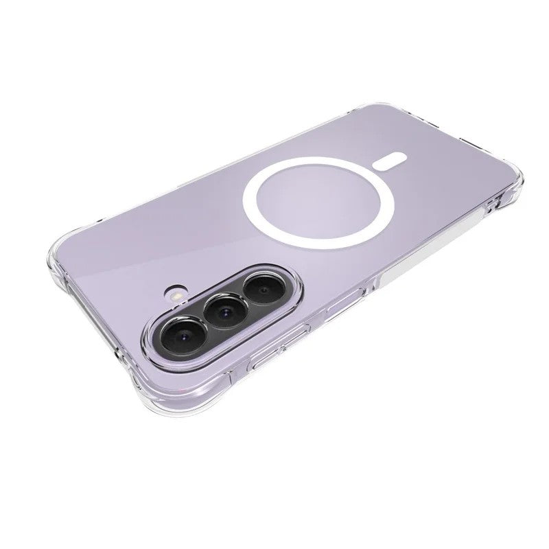 WANLONFENG for Samsung Galaxy S26+  WL1 Series 2.0mm Magnetic Case Clear TPU Phone Back Cover with 2Pcs Screen Films
