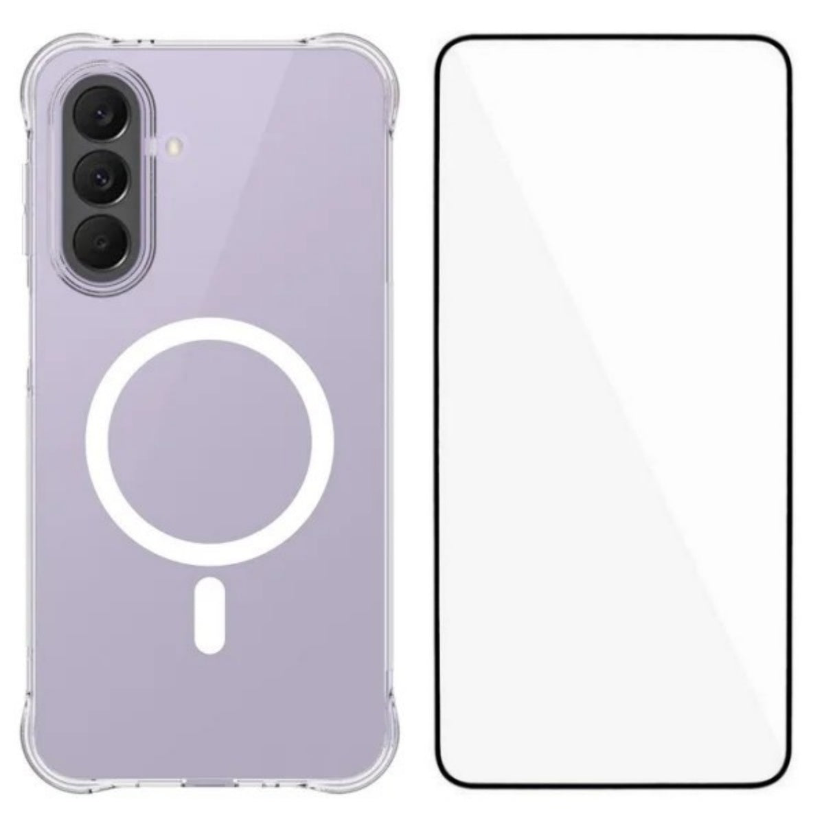 WANLONFENG for Samsung Galaxy S26+  WL2 Series 2.0mm Magnetic Case Clear TPU Phone Back Cover with Screen Films