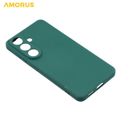 AMORUS For Samsung Galaxy S26+ Case Precise Cutouts TPU Fiber Lining Shockproof Phone Cover