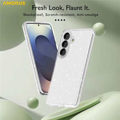 AMORUS For Samsung Galaxy S26+ Case Soft TPU Hard PC Back Shockproof Phone Cover