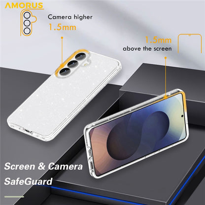 AMORUS For Samsung Galaxy S26+ Case Soft TPU Hard PC Back Shockproof Phone Cover